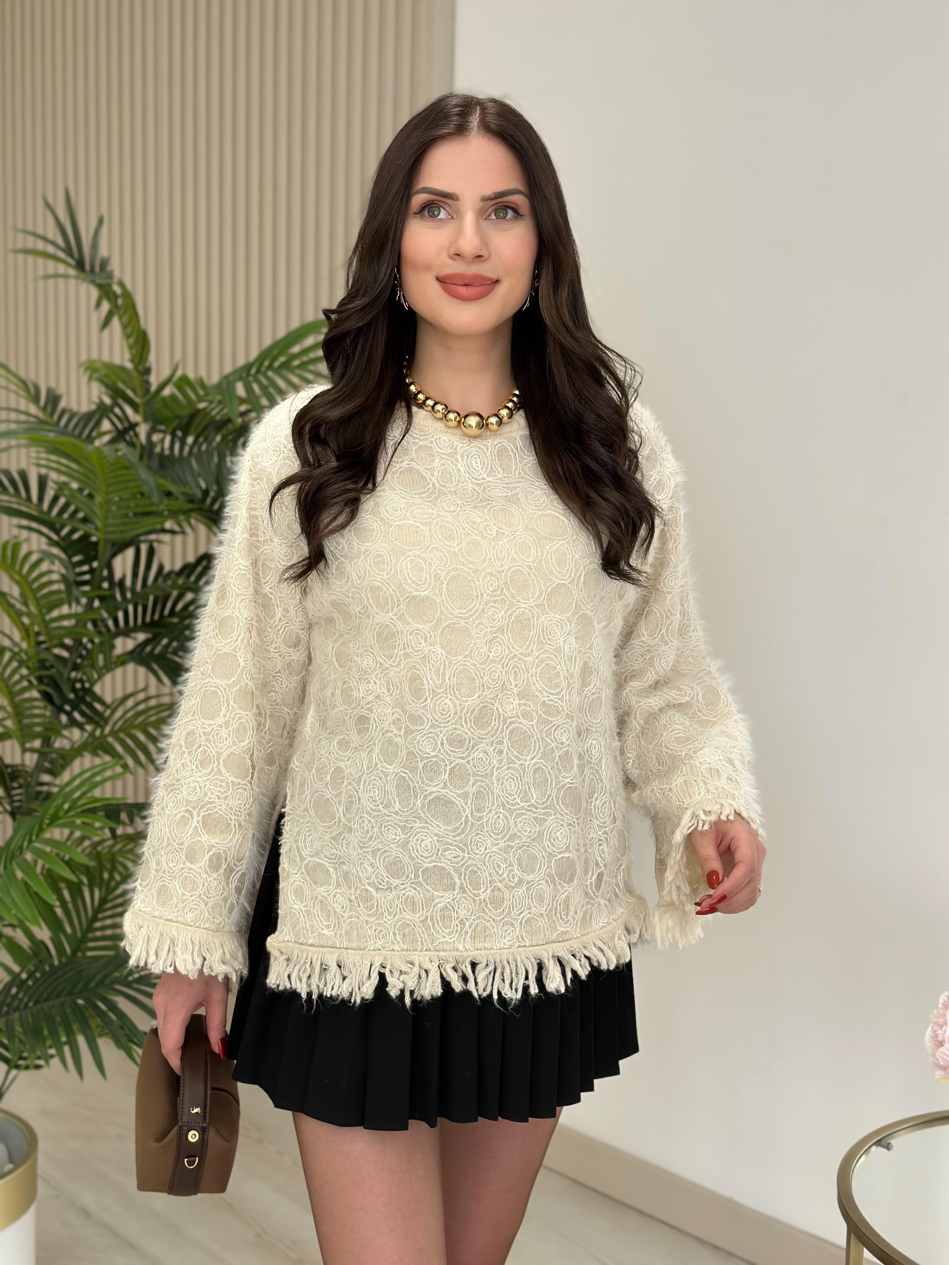 Orj. Marka Püskül Detaylı Kazak