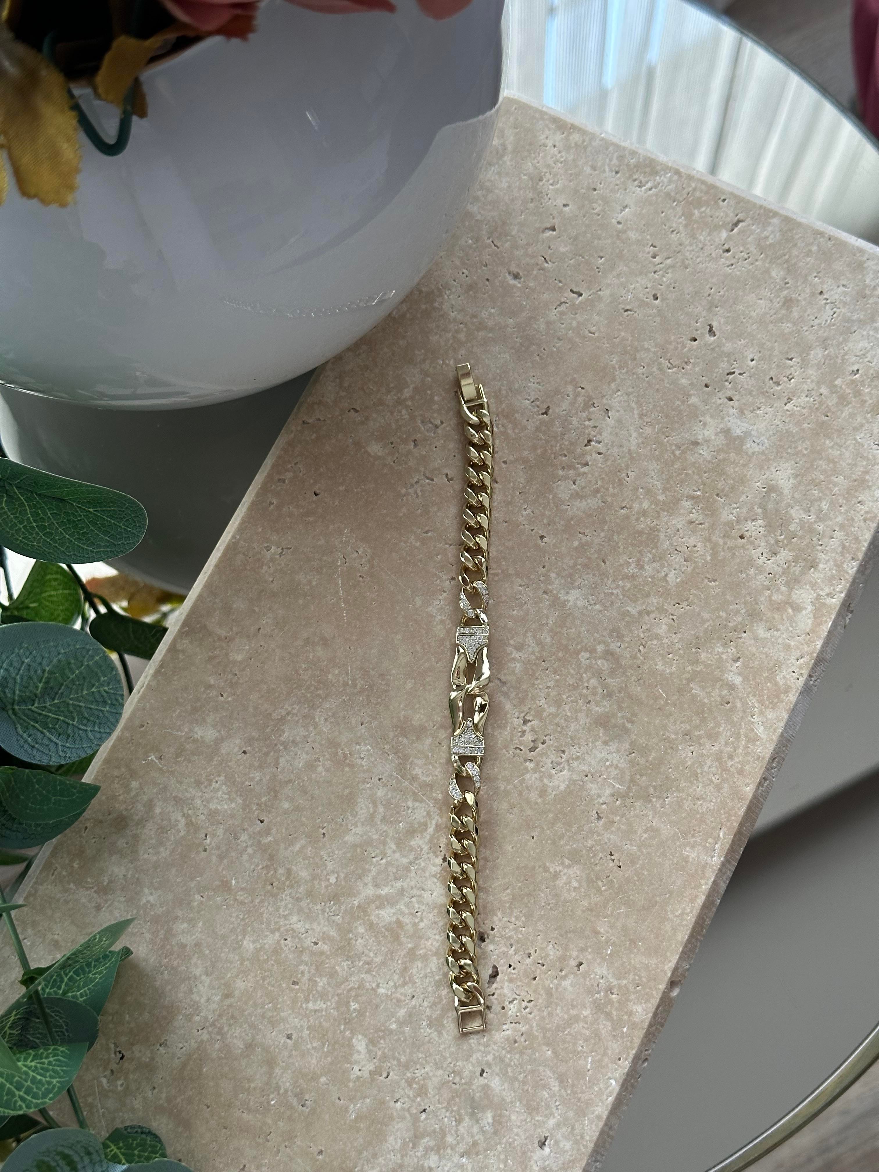 Xupıng Lale Kalın Bileklik Gold