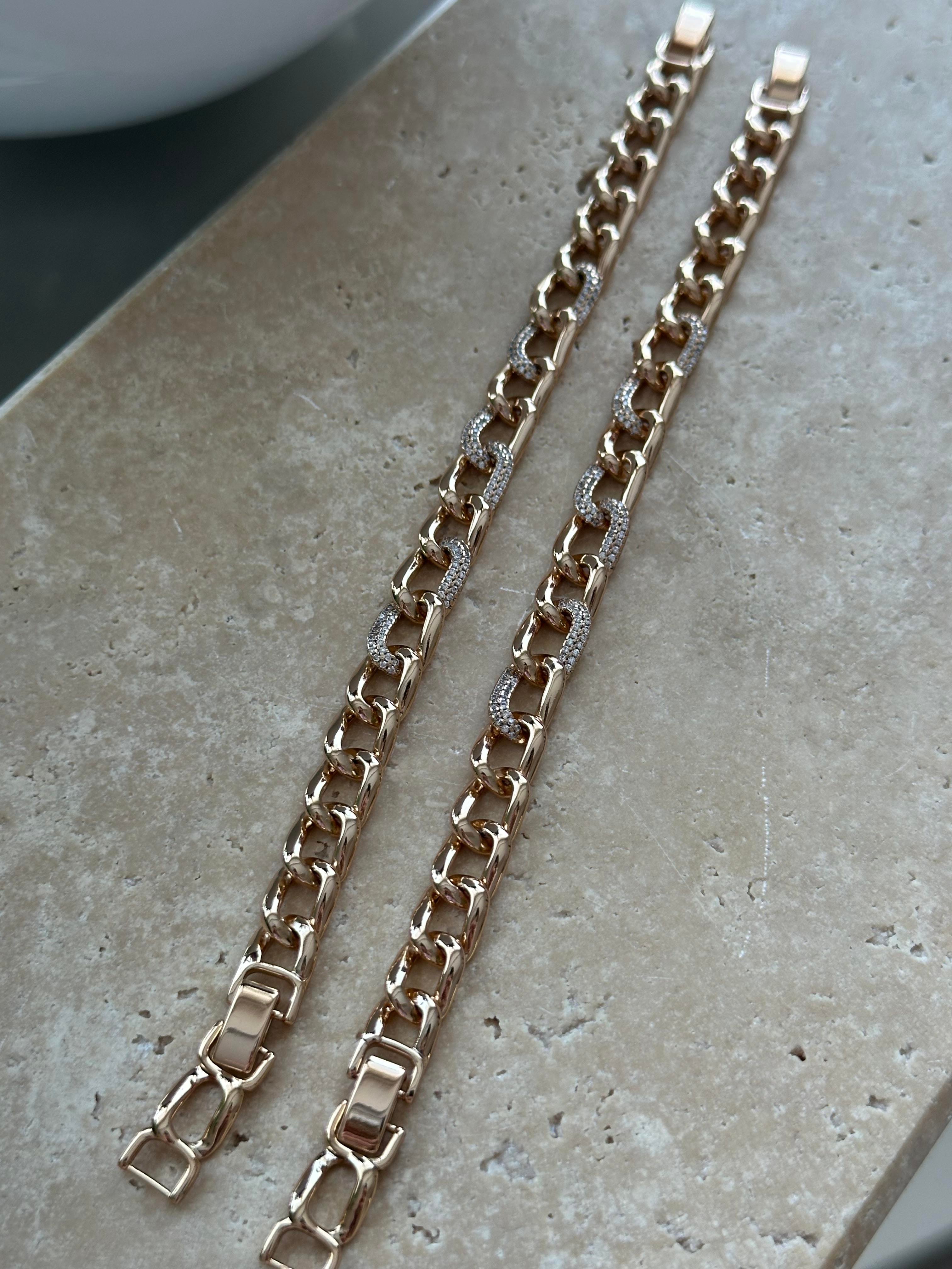 Xupıng Taşlı Halka Geçmeli Bileklik Rose Gold