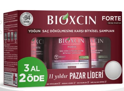 Bioxcin Forte 300 ml 3 Al 2 Öde Şampuan - Yoğun Dökülme Şampuanı