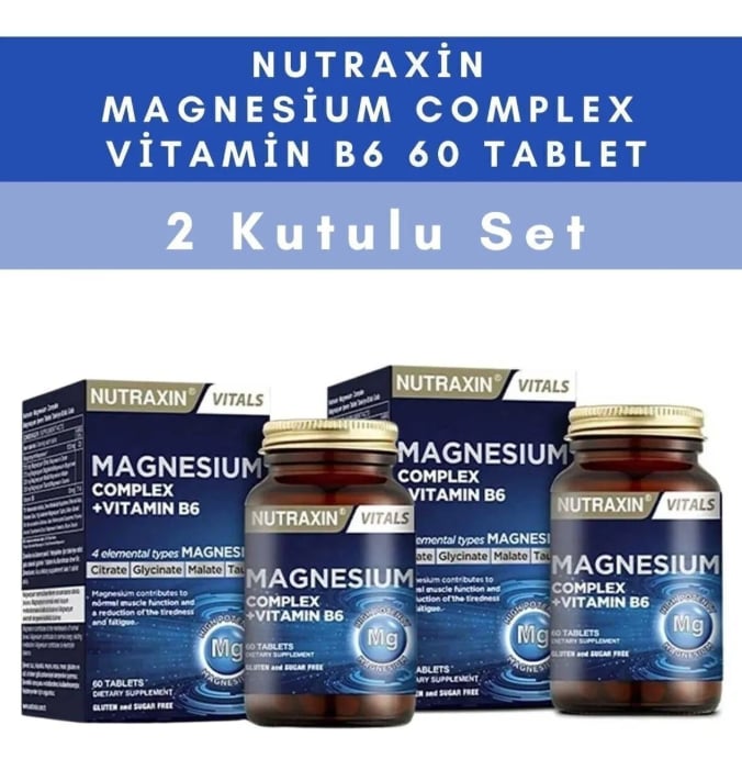 Nutraxin Magnesium Complex 60 Tablet 2 Kutu