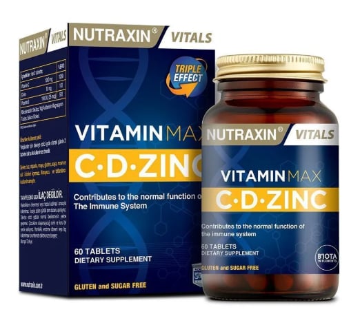 Nutraxin Vitamin Max C.D Çinko 60 Tablet