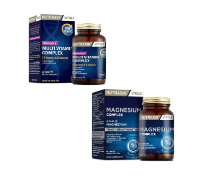 Nutraxin Women's Multivitamin Complex 60 Tablet + Magnesium Complex 60