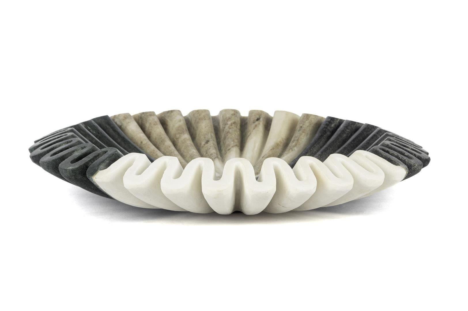 Fiore 4 renkli mermer dekoratif kase 30*5 cm