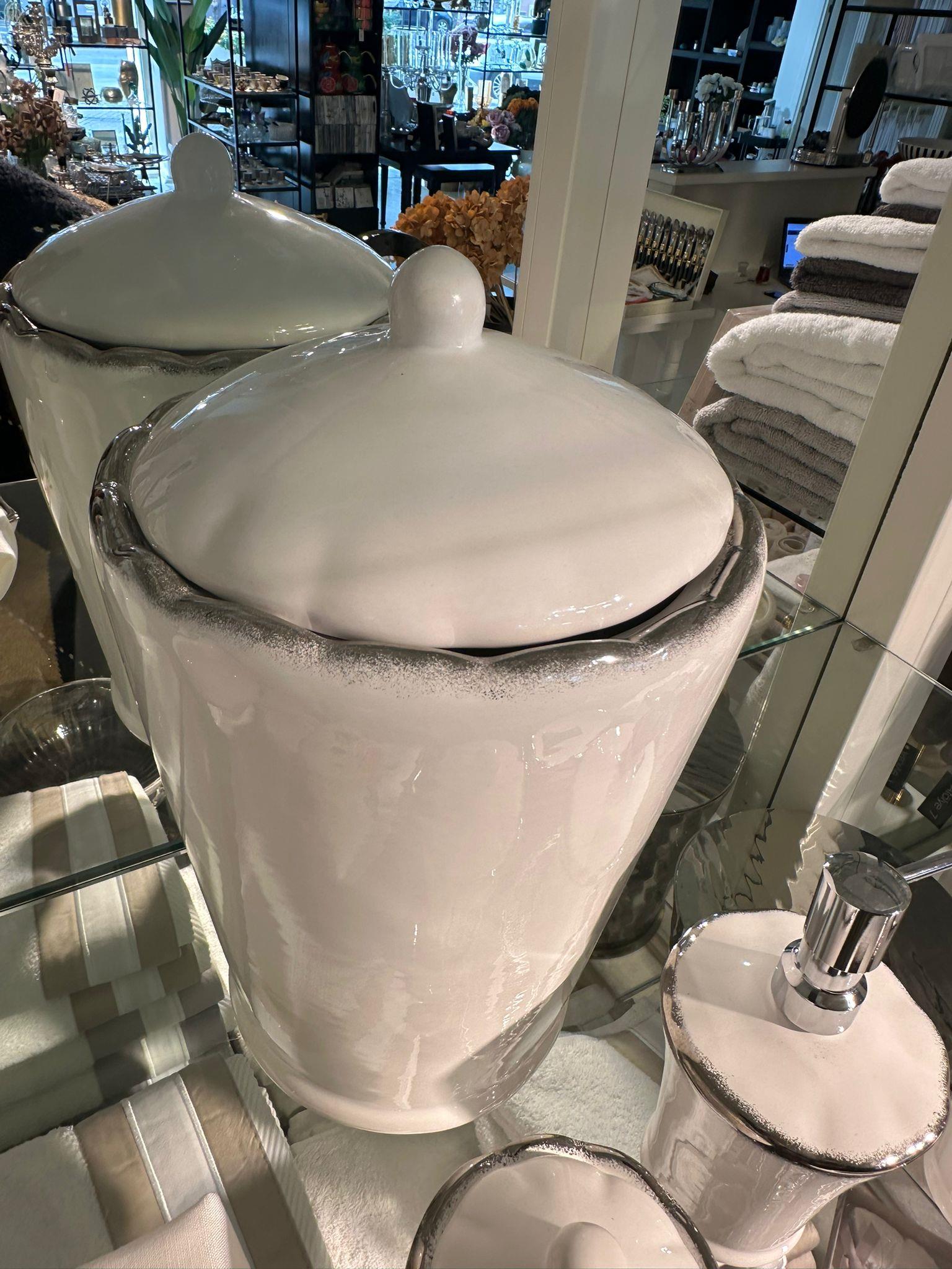 Modern Silver Çöp Kovası