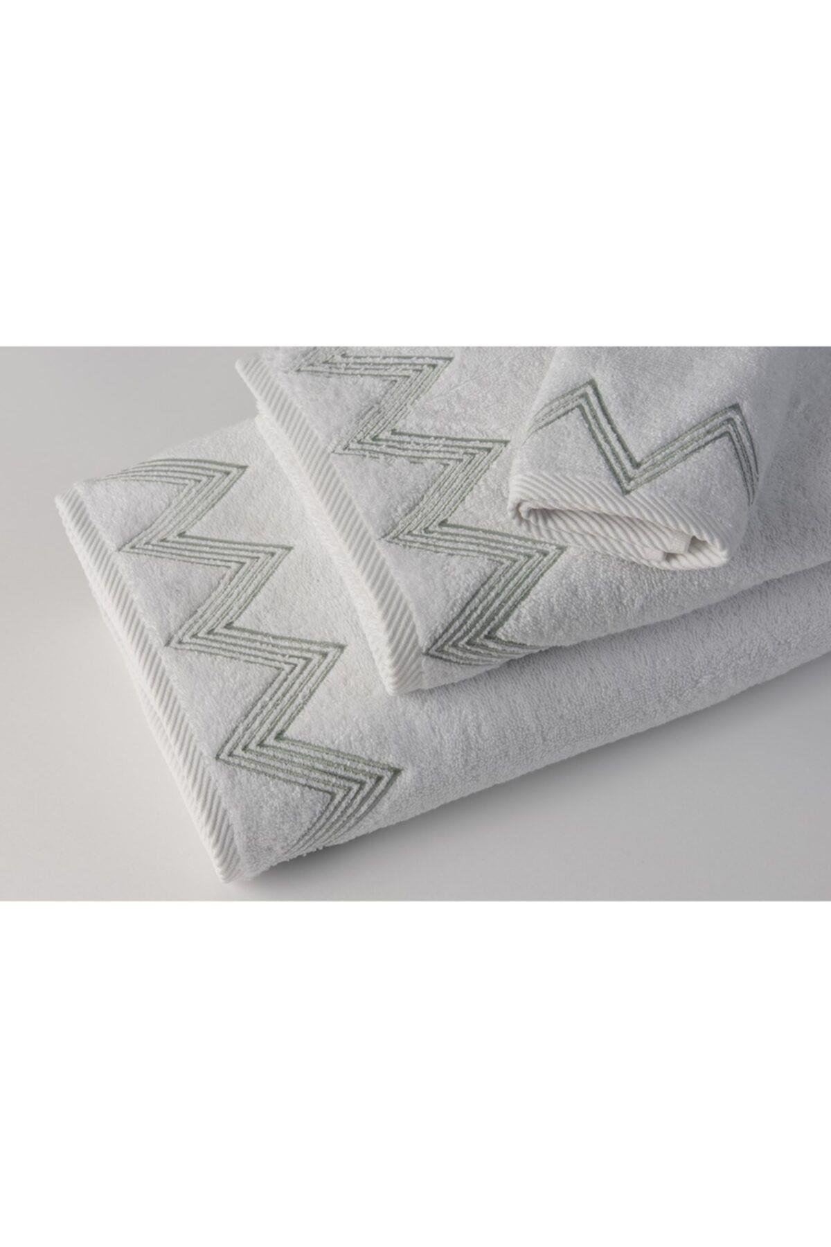 Nakışlı El Havlusu Zigzag
