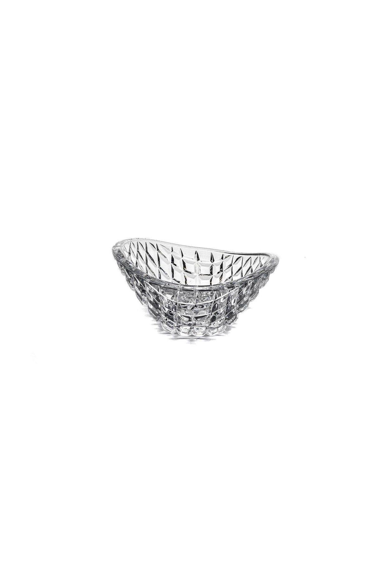 Oval 4'lü cam kase