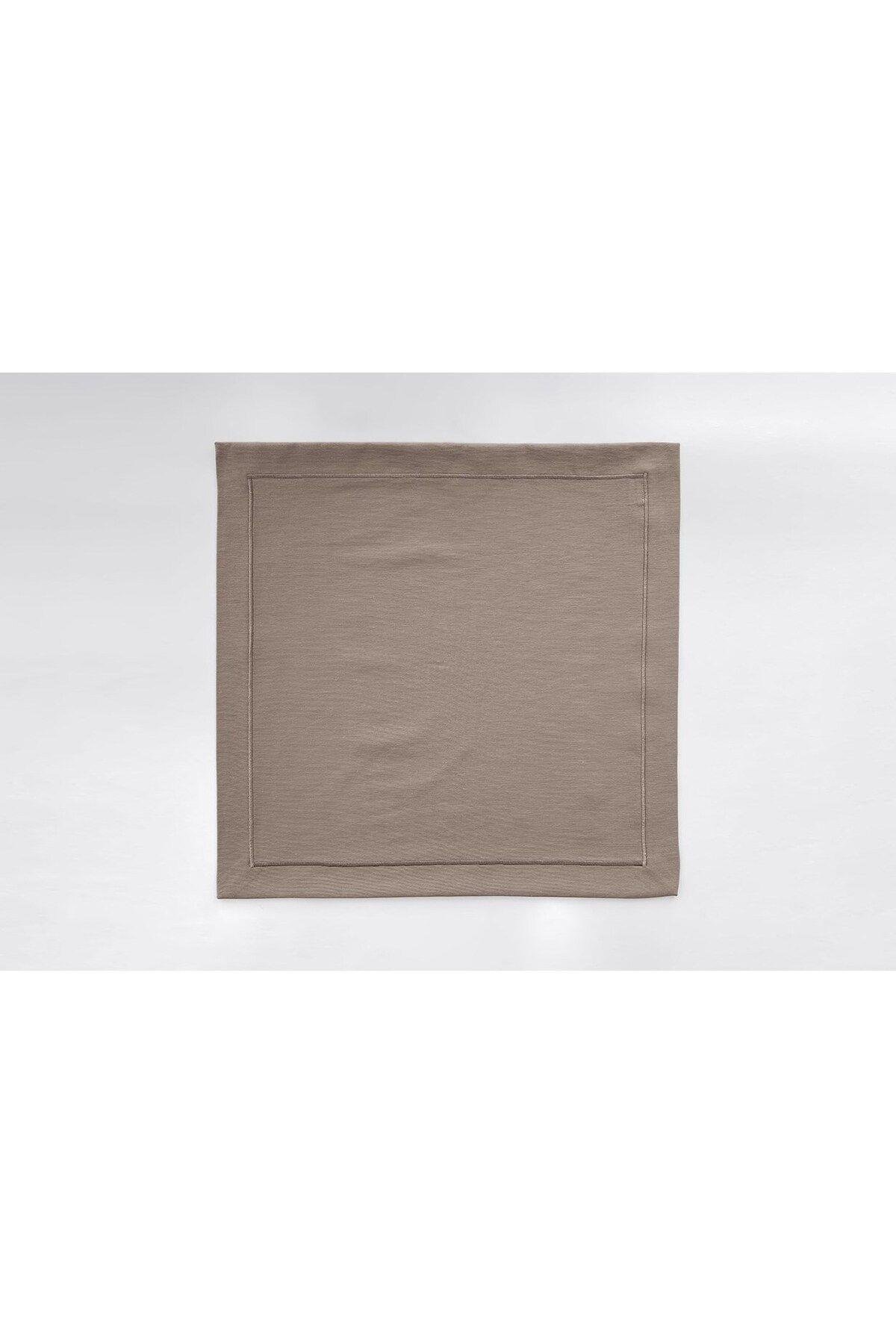 Peçete Düz Pikolu 4'lü Paket 45*45 Taş Rengi