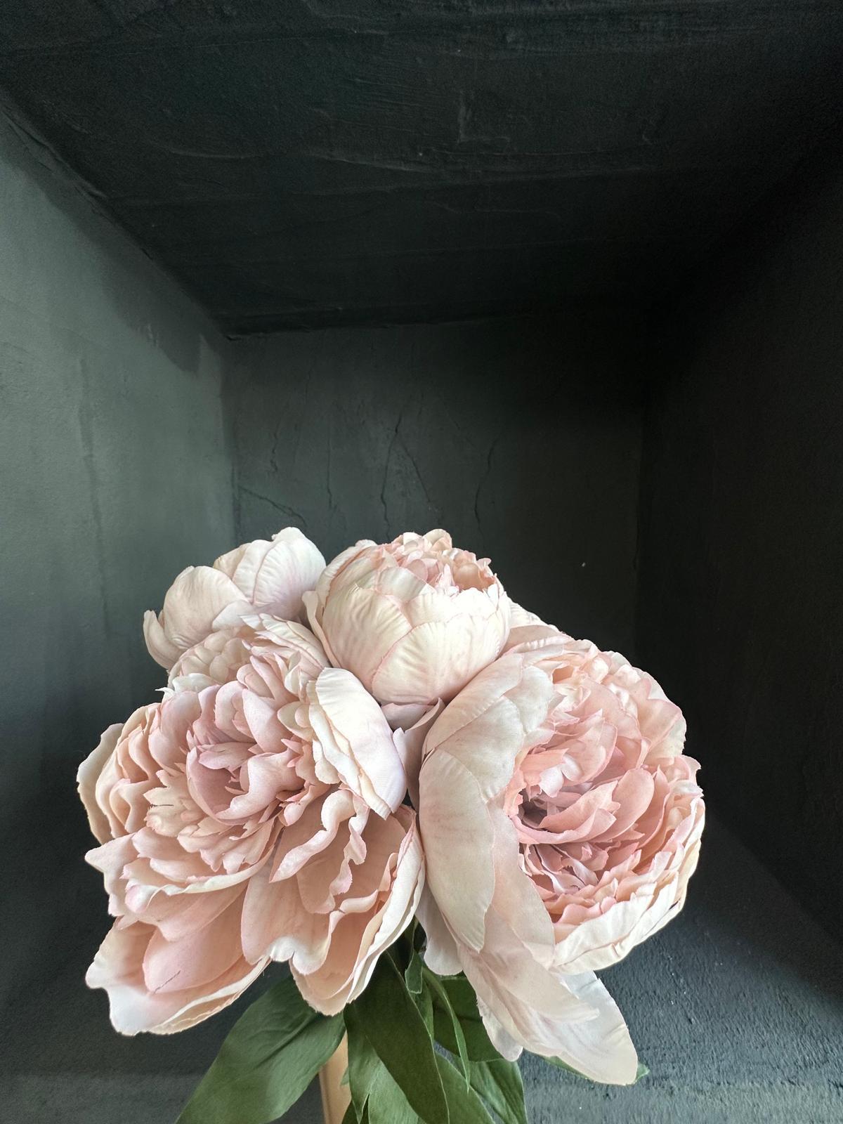 PEONY LEAVES 65 CM (MAUVE)