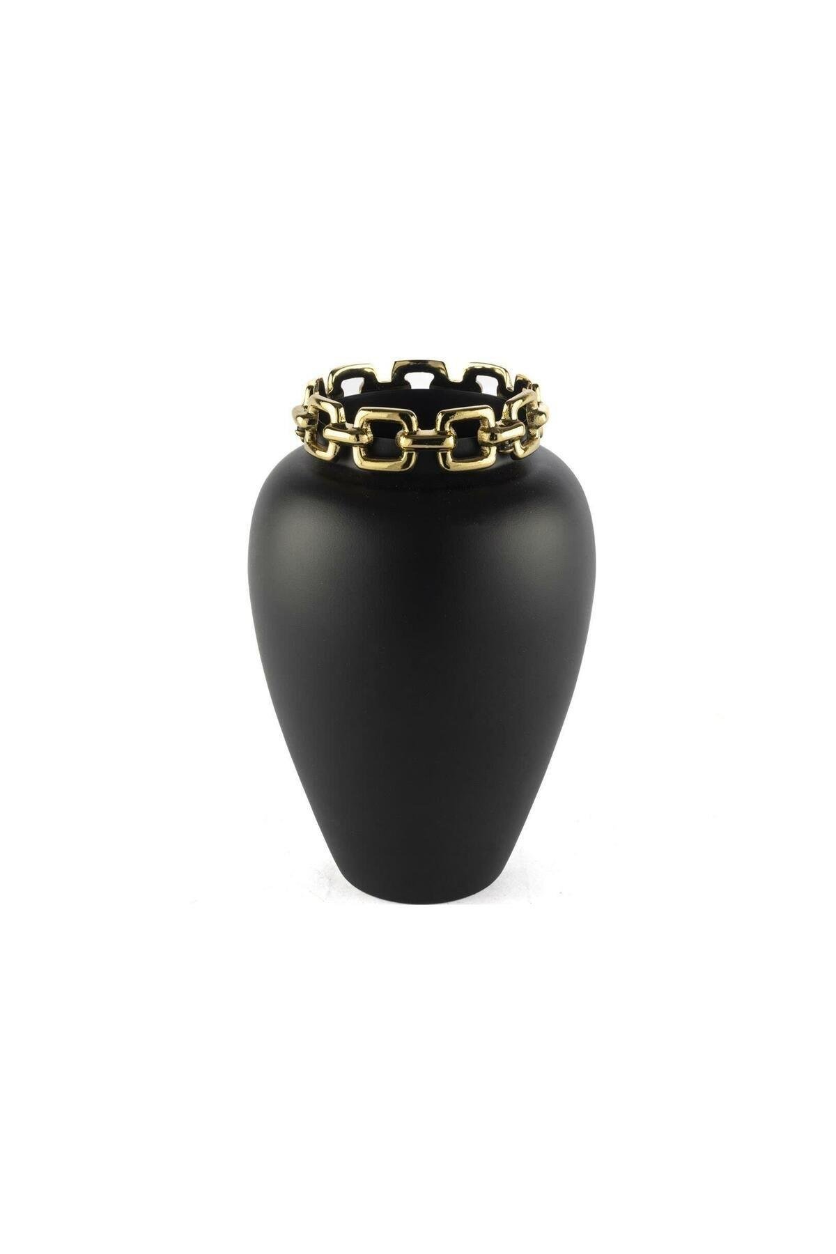 Siyah Gold Vazo 15x23cm P304.359997