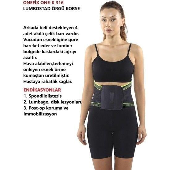 Örme 26cm Lumbostad Korse Sporcu Korsesi Balenli