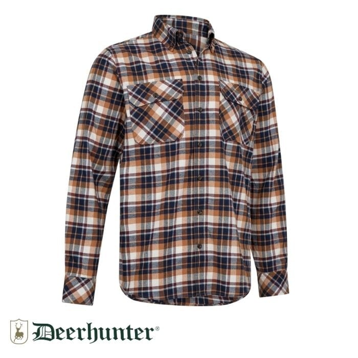 DEERHUNTER Charles Kahverengi Kareli Gömlek 39/40