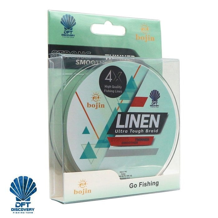 DFT Bojin 4X Linen İp Misina 0.18 mm 300 m Yeşil