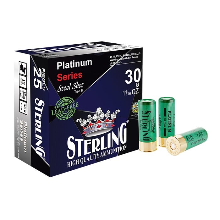 STERLING 12 Cal. Platinum Steel 30 G. No:7 Fişek
