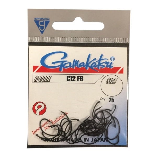 T.GAMAKATSU C12 FB Siyah No:10 Olta İğnesi 1/25