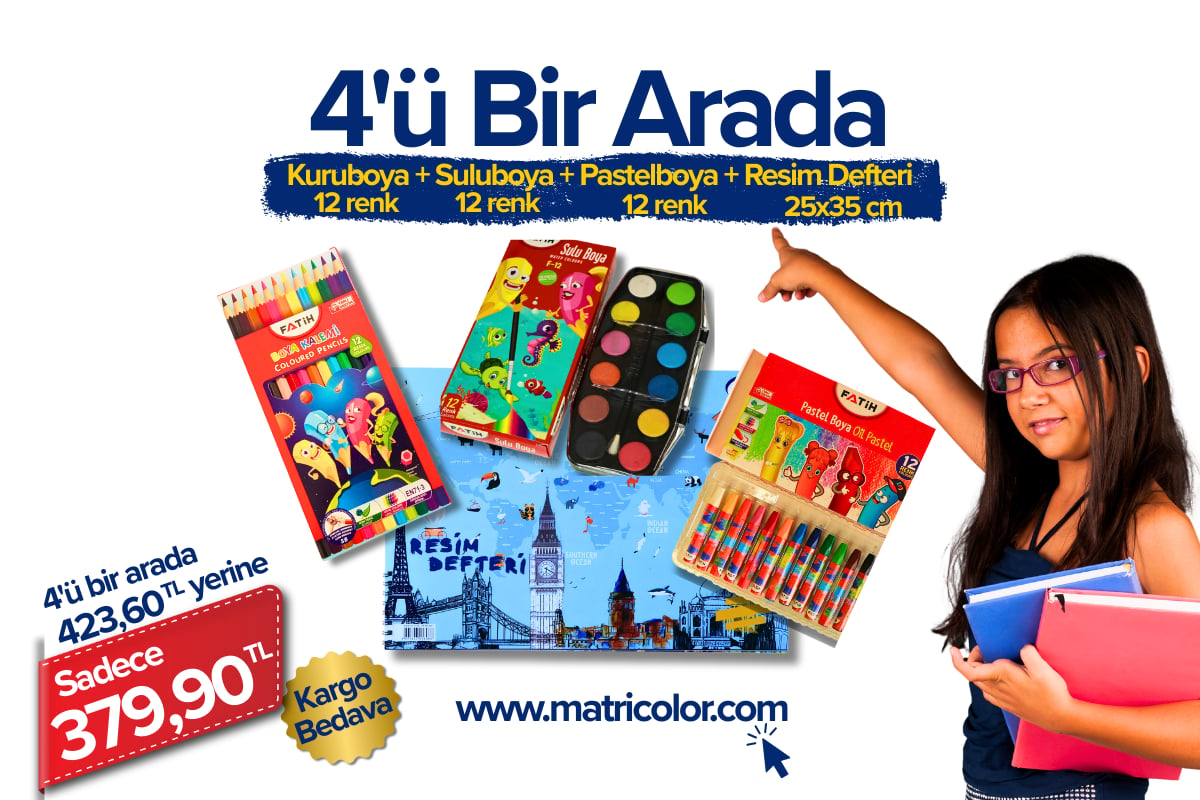 4'ü Bir Arada Paket - Kargo Bedava
