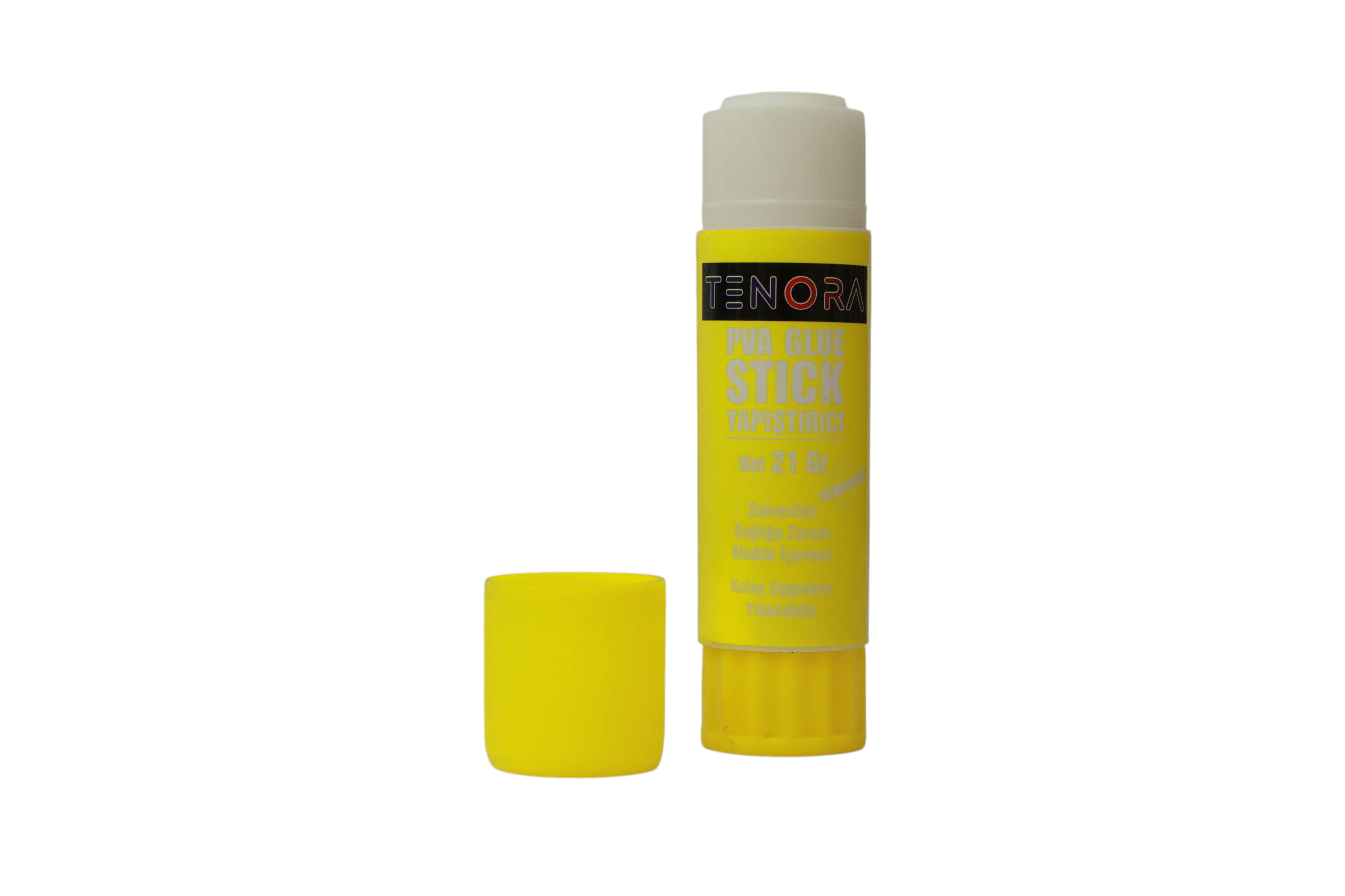 Yapıştırıcı Tenora Stick 21 gr - Solventsiz - Sarı Kapaklı - 1 Adet