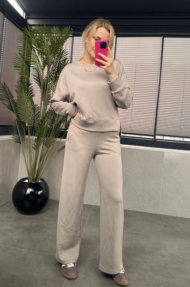 Krem Basic Marka Model Sweat Takım