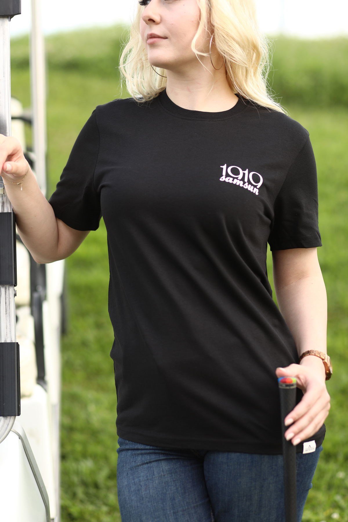 Minimalist 1919 Baskılı Tişört Siyah