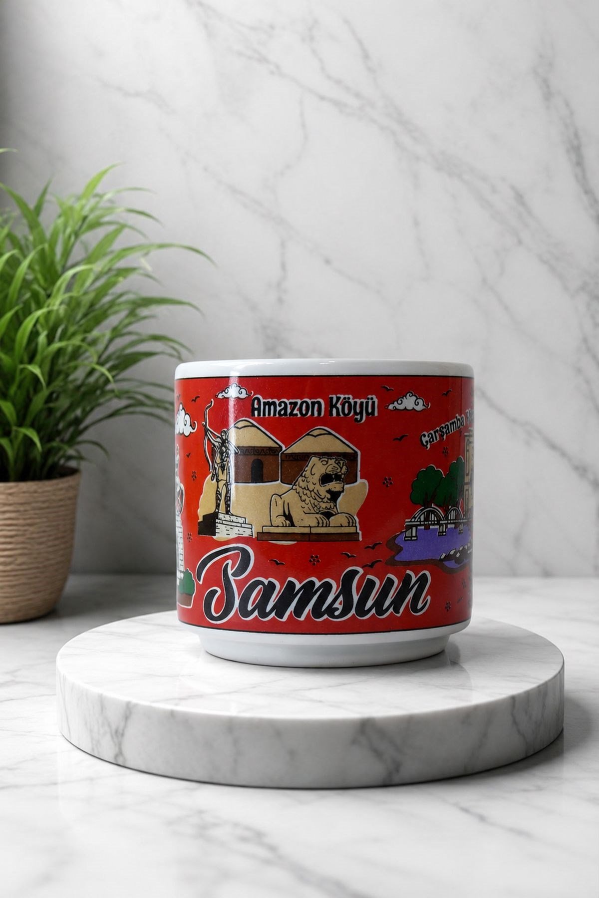 Samsun Baskılı Kupa Kırmızı