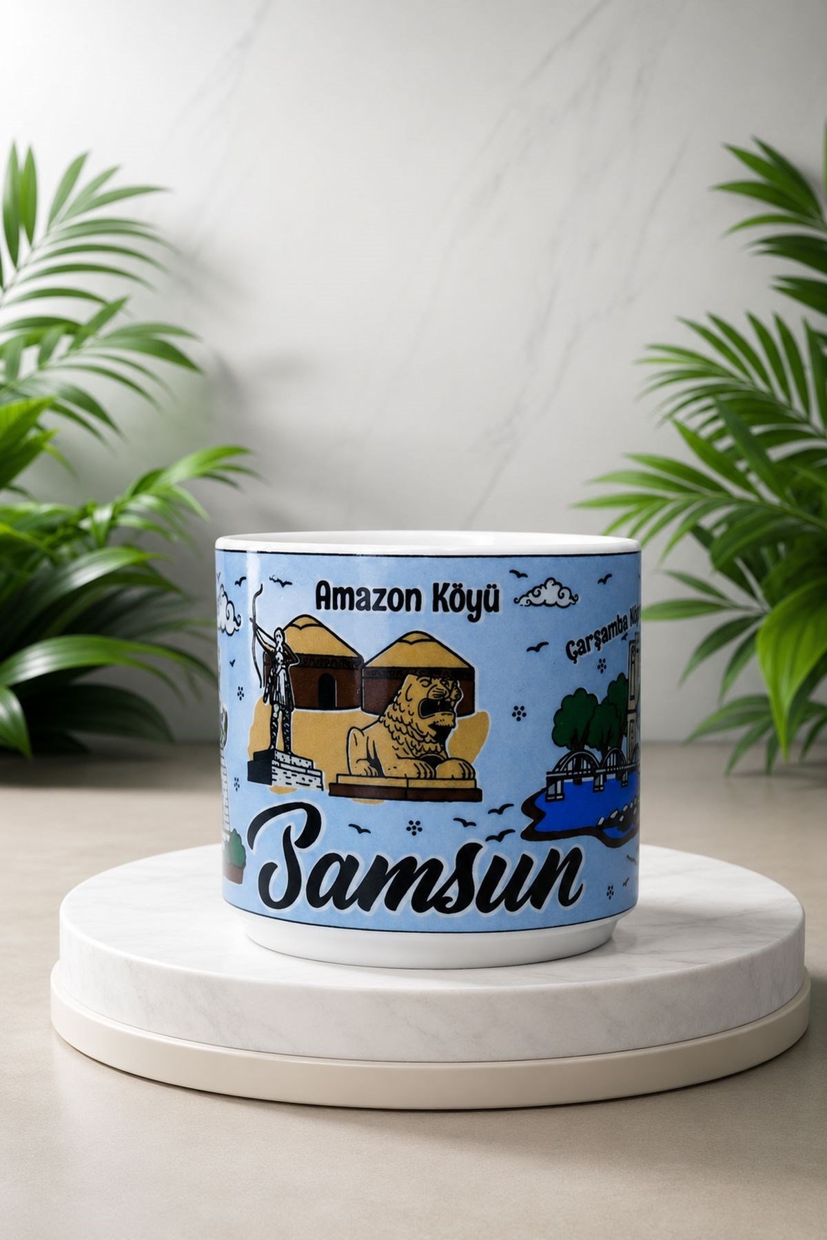 Samsun Baskılı Kupa Mavi