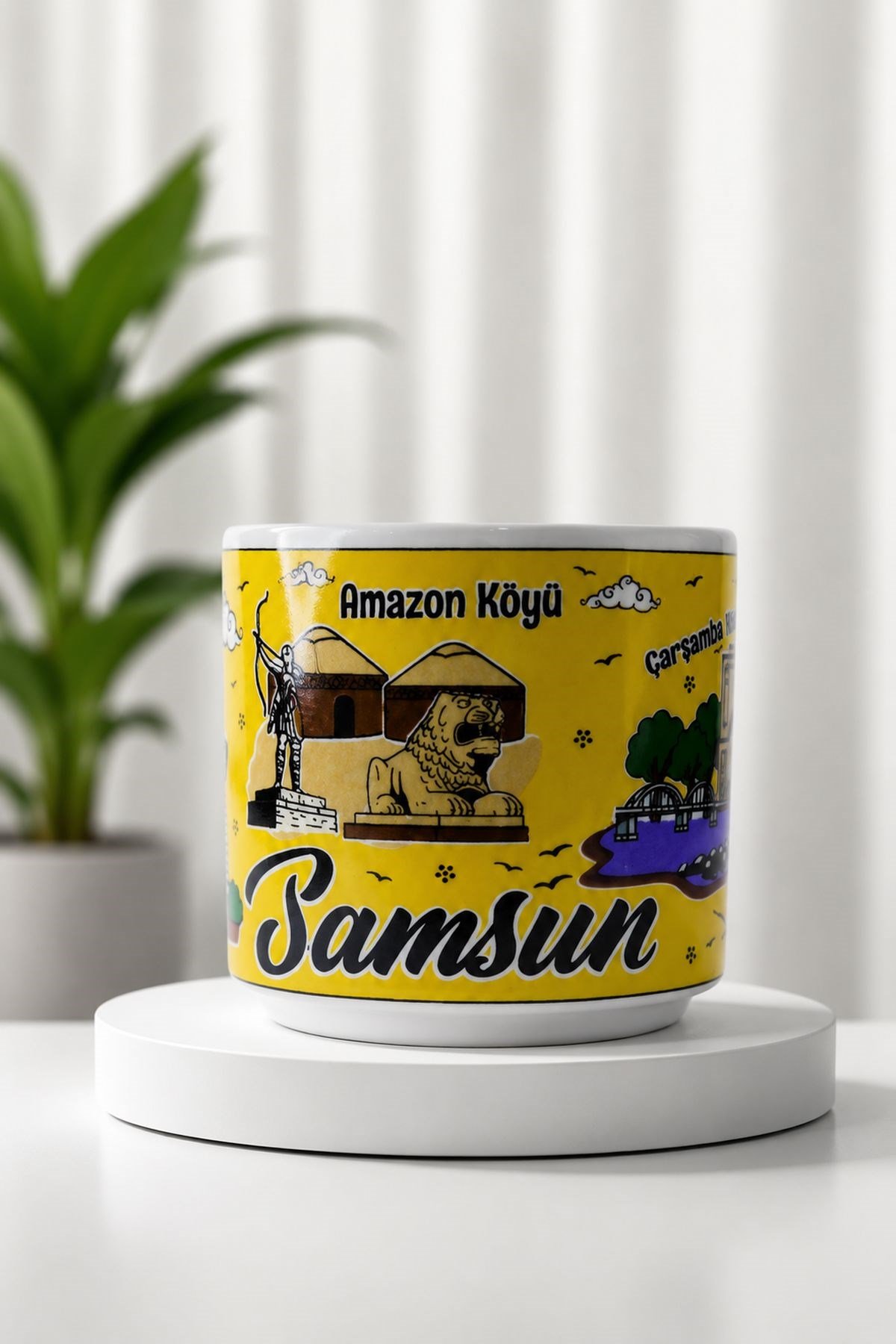 Samsun Baskılı Kupa Sarı