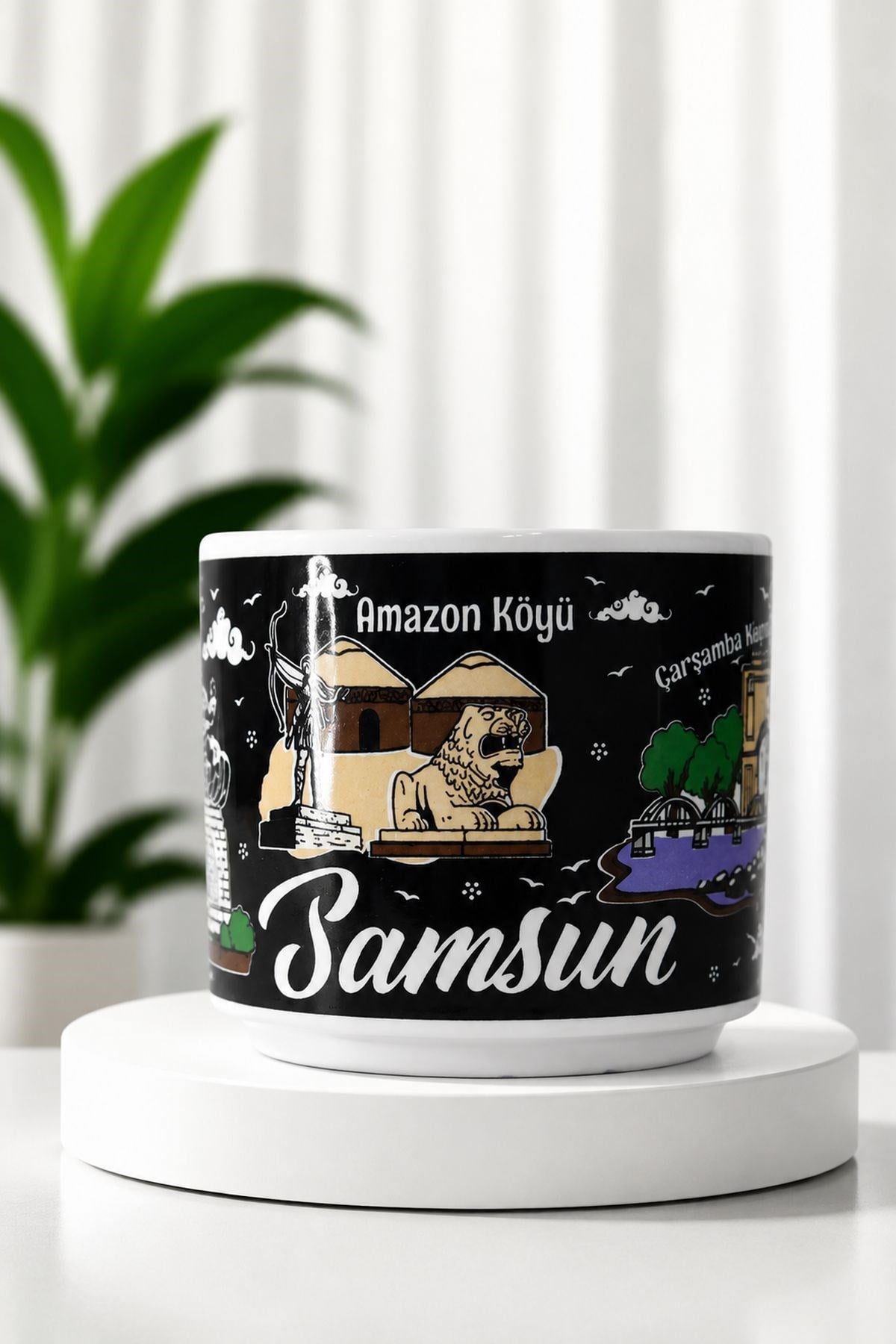 Samsun Baskılı Kupa Siyah