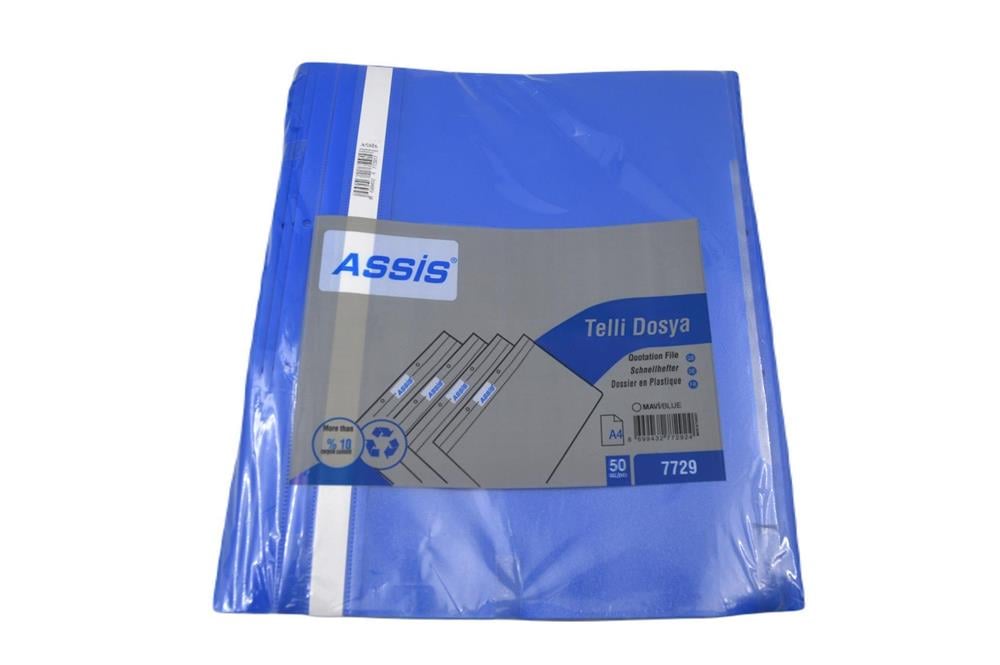 ASSİS PP TELLİ DOSYA MAVİ