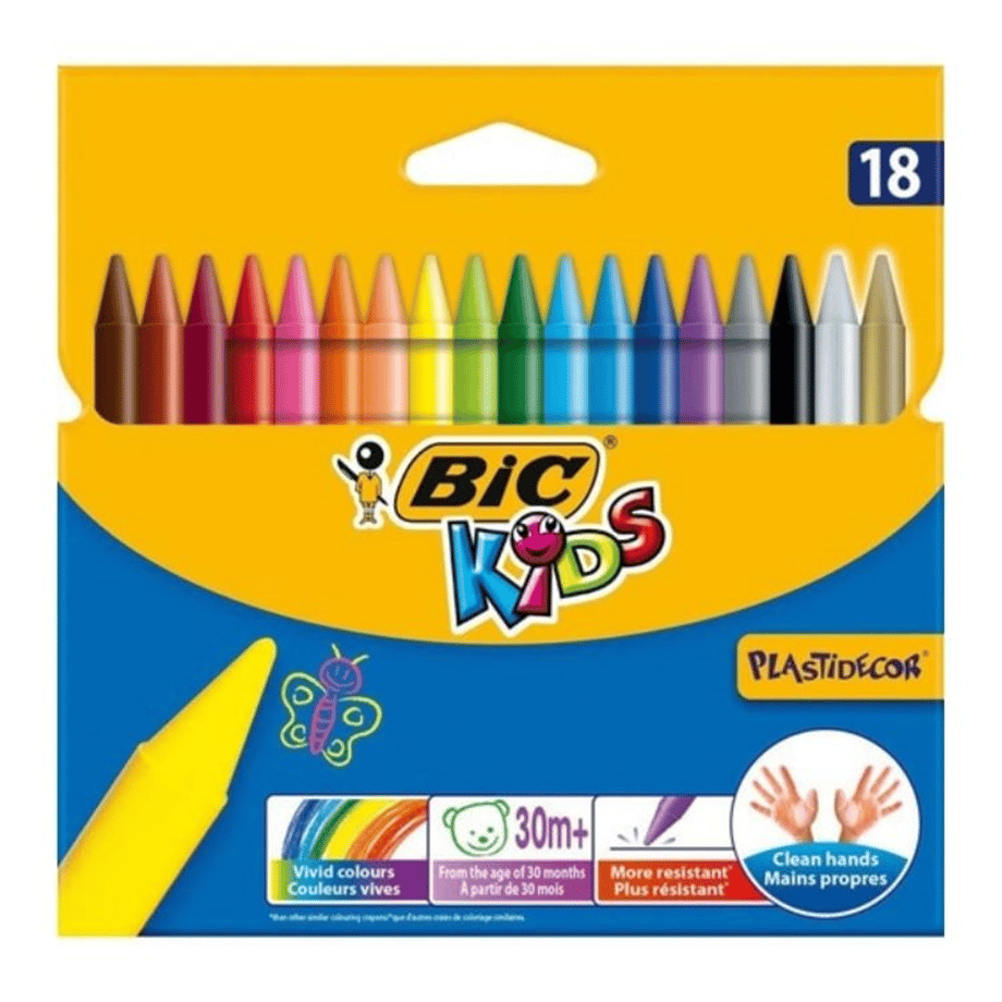 BIC PASTEL BOYA PLASTIDECOR 18Lİ 829771