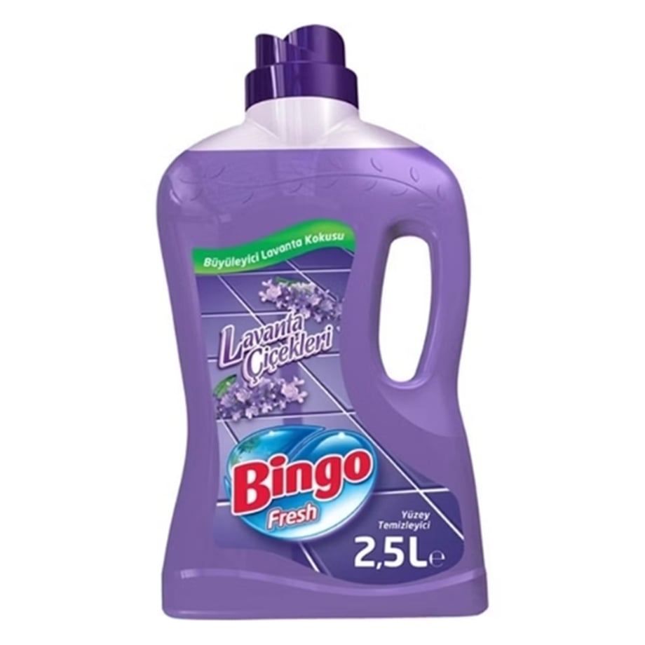BİNGO FRESH YÜZEY TEMİZLEYİCİ 2,5 LT LAVANTA ÇİÇEKLERİ