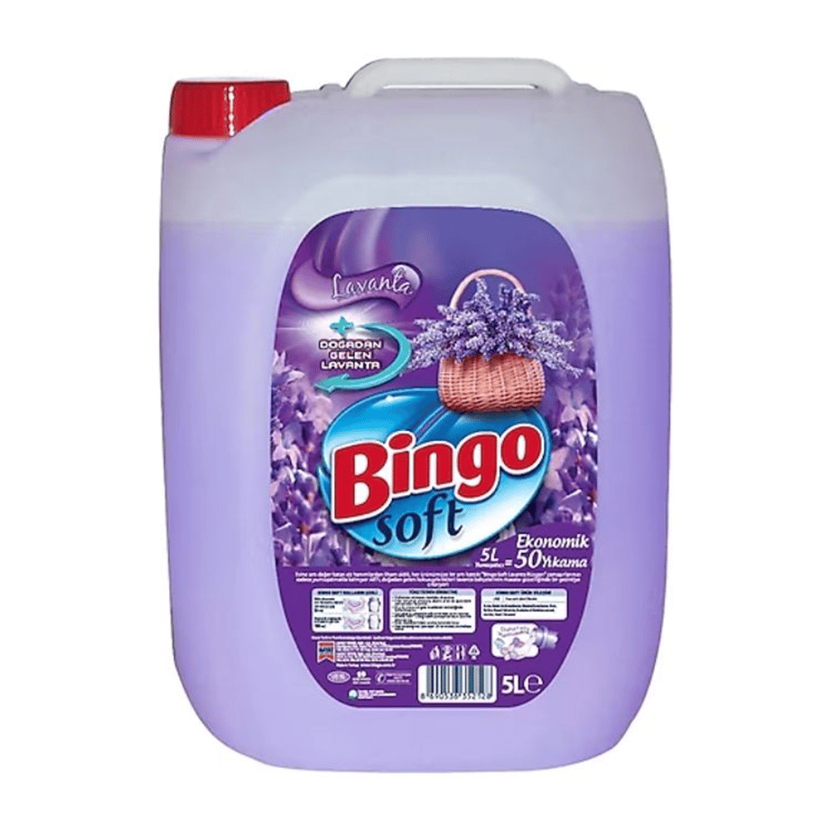BİNGO SOFT YUMUŞATICI 5 LT LAVANTA RÜZGARI