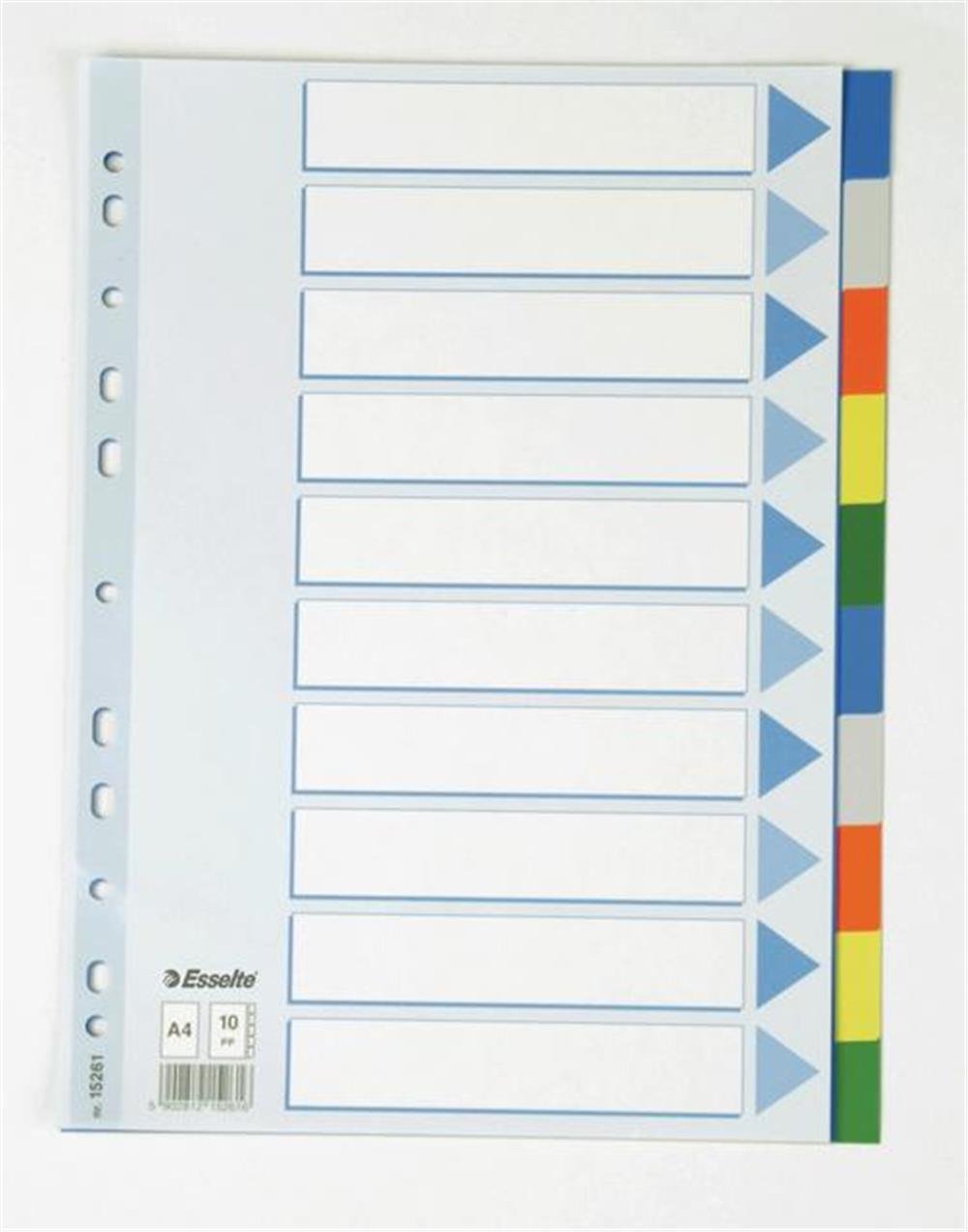 ESSELTE SEPERATÖR A4 10 RENKLİ SLT-15261