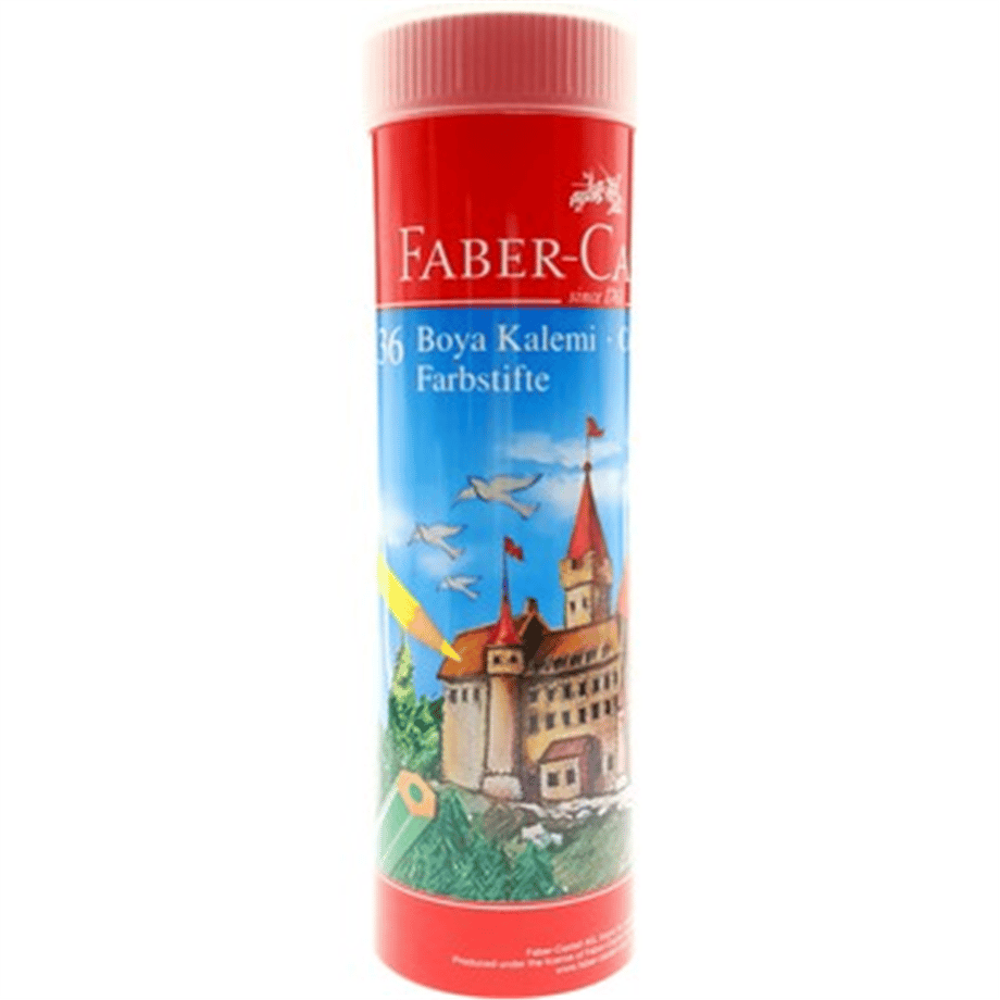 FABER CASTELL KURUBOYA RED LİNE 36 RENK METAL KUTU