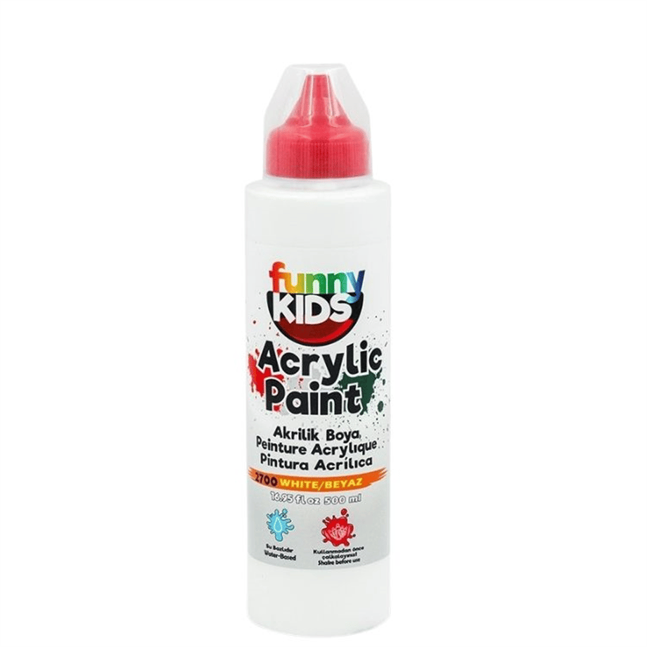 FUNNY KIDS AKRİLİK BOYA 500 CC BEYAZ