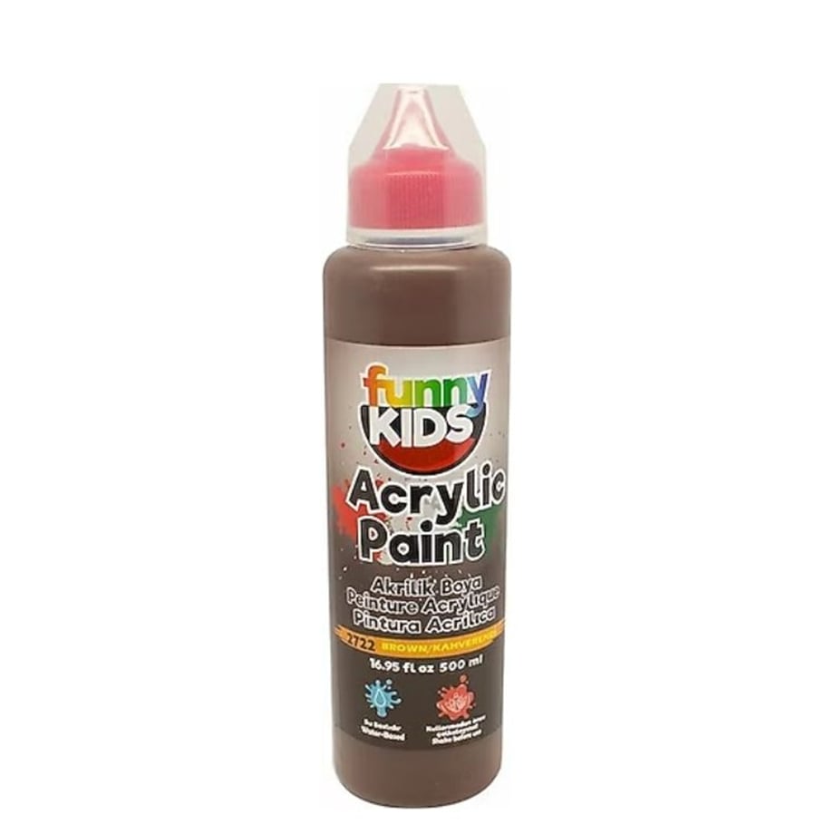 FUNNY KIDS AKRİLİK BOYA 500 CC KAHVERENGİ 2722