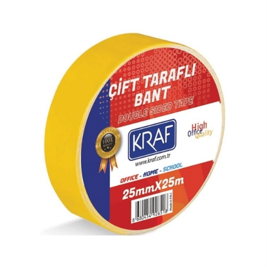 KRAF ÇİFT TARAFLI BANT 25X25mt.