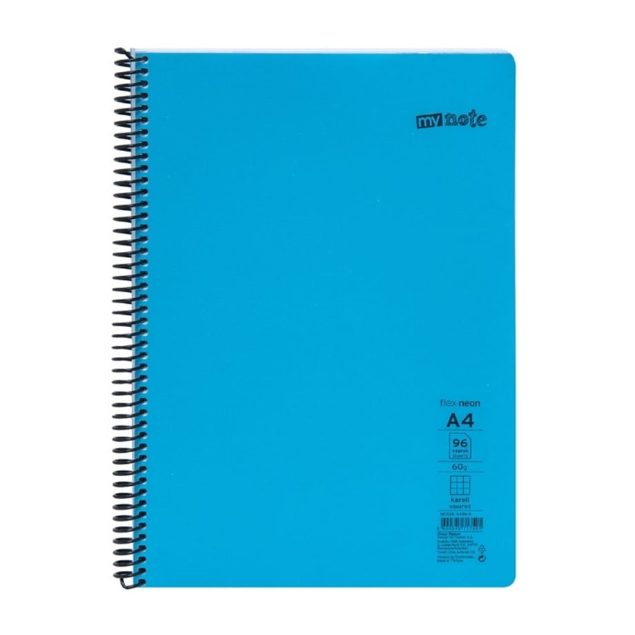 MYNOTE FLEX NEO TELLİ DEFTER A4 96 YP. KARELİ