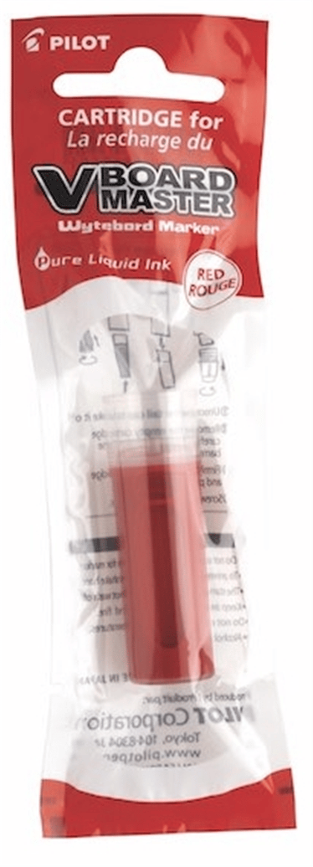 PILOT TAHTA KALEMİ KARTUŞU KIRMIZI V BOARD MASTER