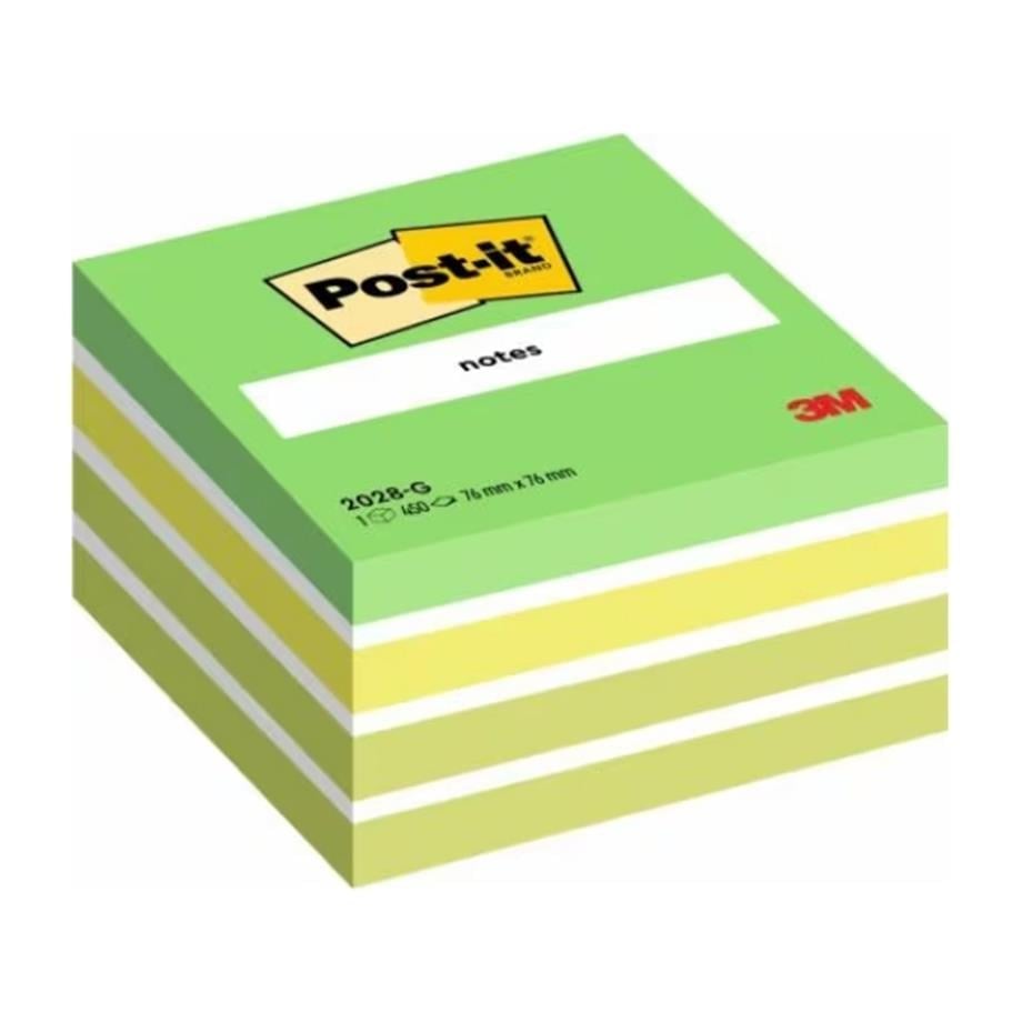 POST-IT KÜP NOT YEŞİL 450 YP. 76X76 2028G