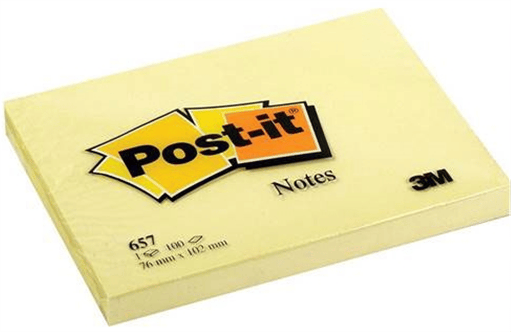 POST-IT YAPIŞKANLI NOT K. SARI 76X102MM 657