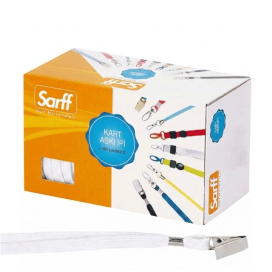SARFF KART ASKI İPİ BEYAZ 50 Lİ 15311202