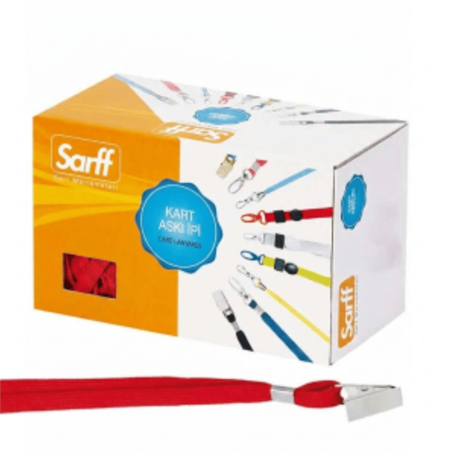 SARFF KART ASKI İPİ KIRMIZI 50 Lİ 15311203