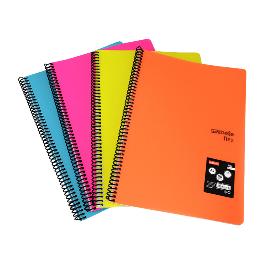 UC MYNOTE NEON PP TELLİ DEFTER A4 80YP 34080-K