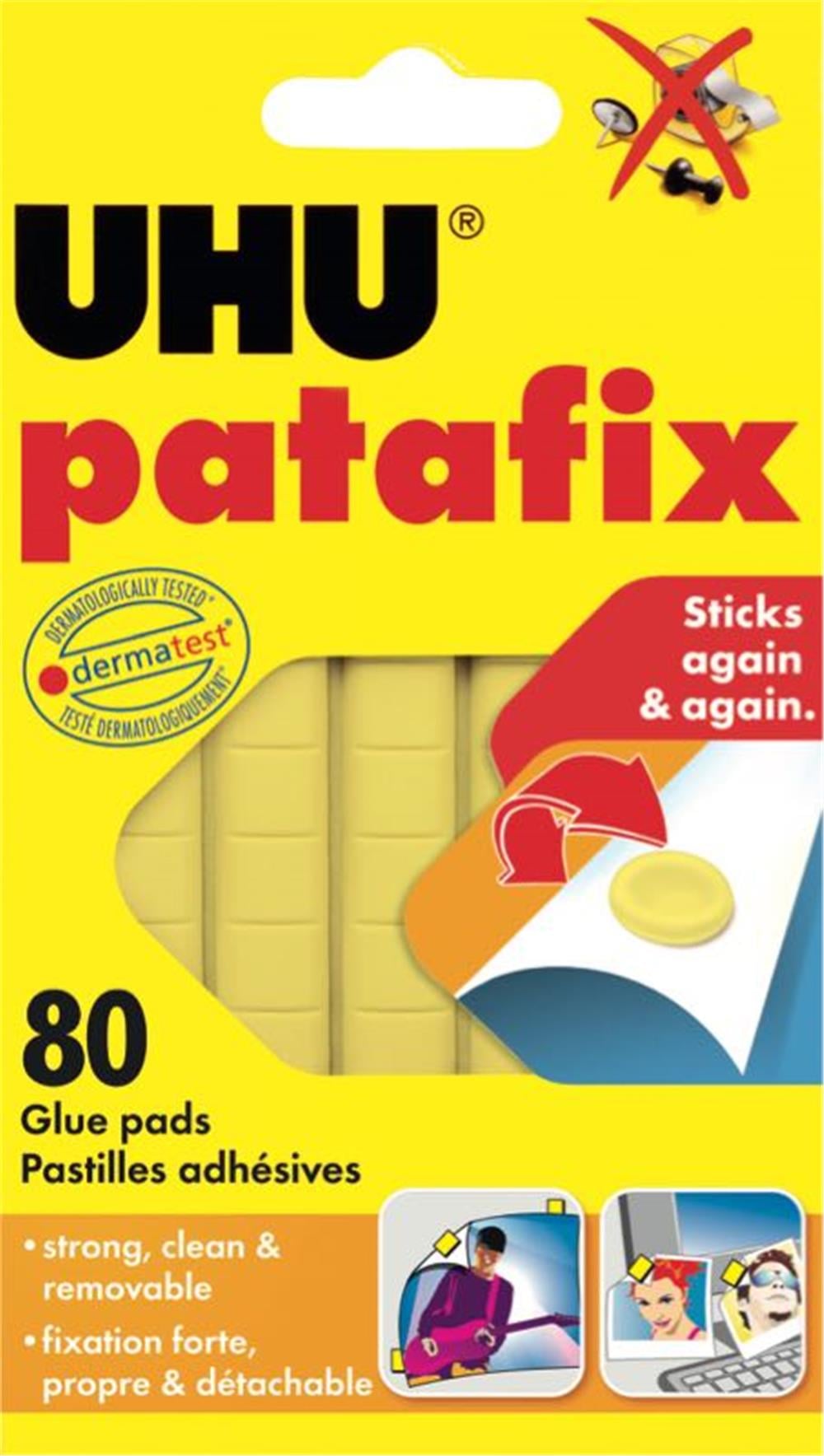 UHU YAPIŞTIRICI TAC PATAFIX SARI 50140