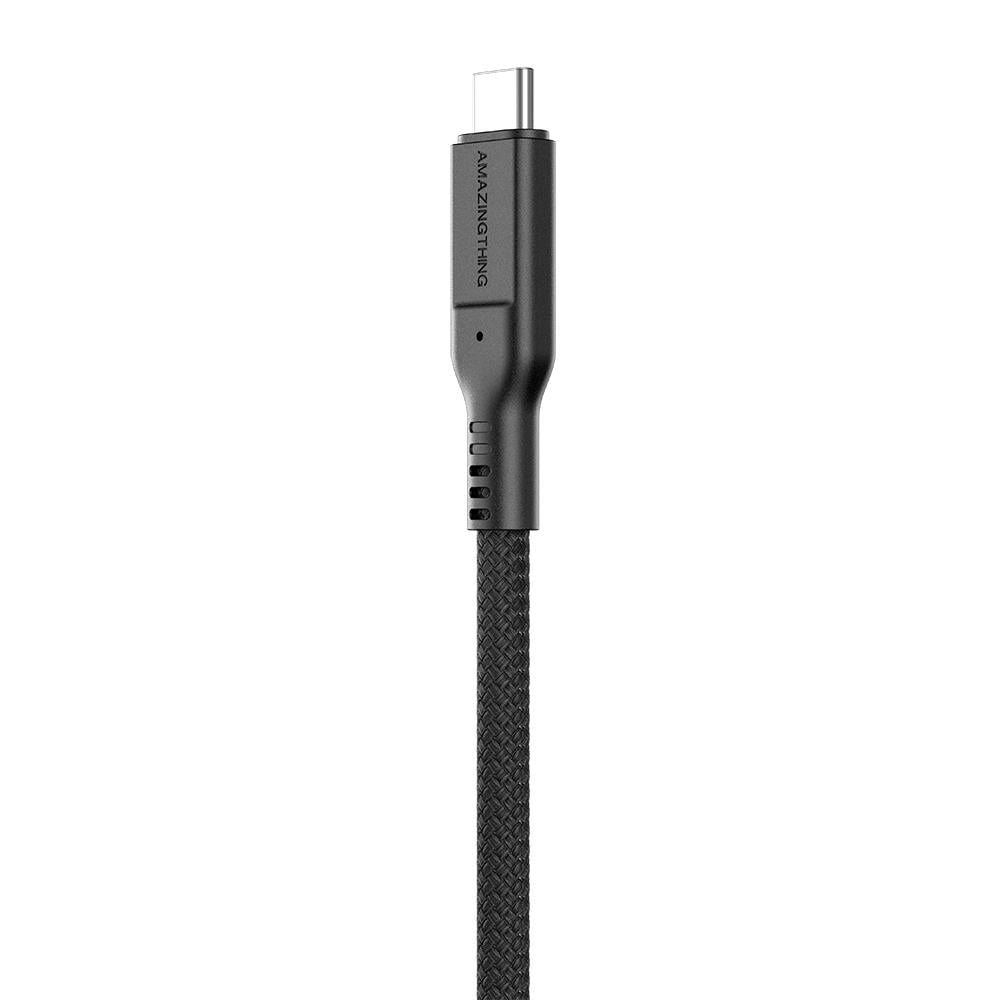 Amazingthing Thunder Pro USB3.2 Gen2 PD3.1 Port Korumalı Type-C to Type-C Kablo 2m 240W 4K@60Hz