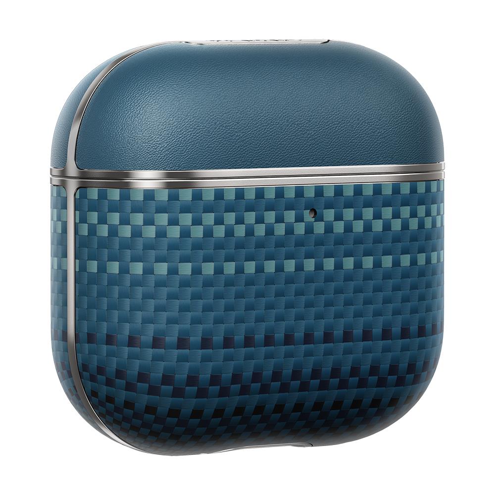 Apple Airpods 4 Kılıf Aramid Fiber Pitaka Tactile Woven Sunset-Moonrise Serisi Sunset Kapak