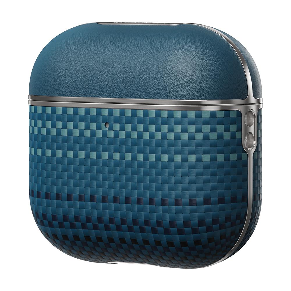 Apple Airpods 4 Kılıf Aramid Fiber Pitaka Tactile Woven Sunset-Moonrise Serisi Sunset Kapak