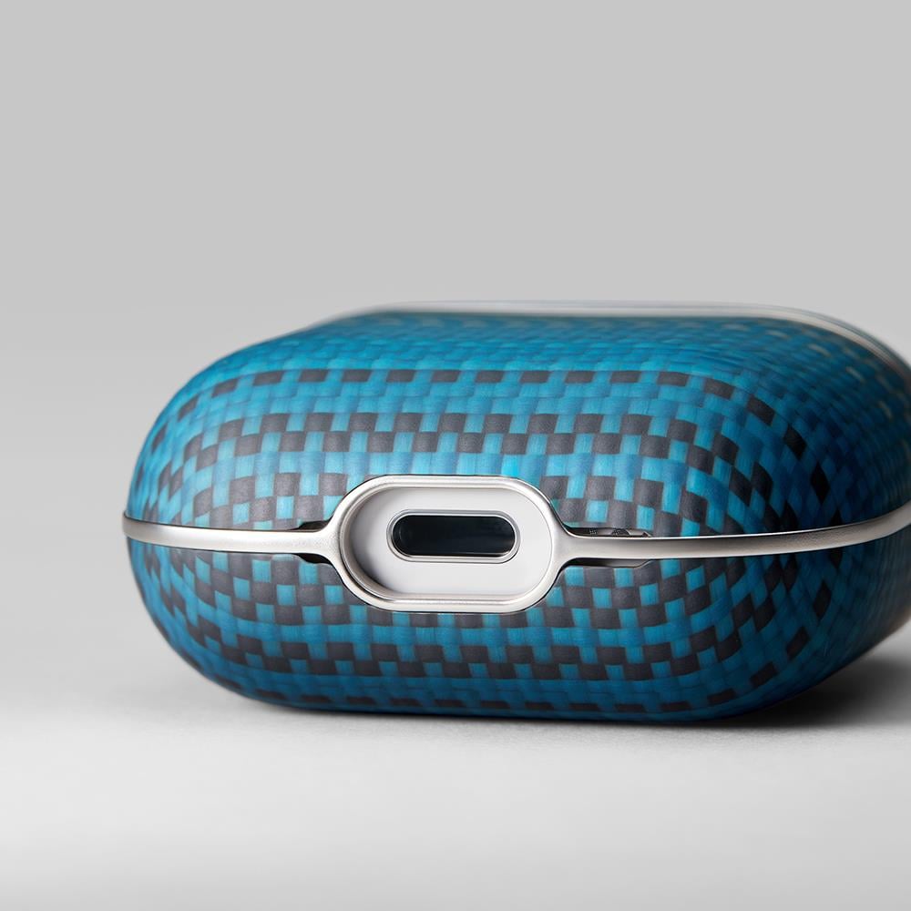 Apple Airpods Pro 2 Kılıf Aramid Fiber Pitaka Tactile Woven Sunset-Moonrise Serisi Sunset Kapak