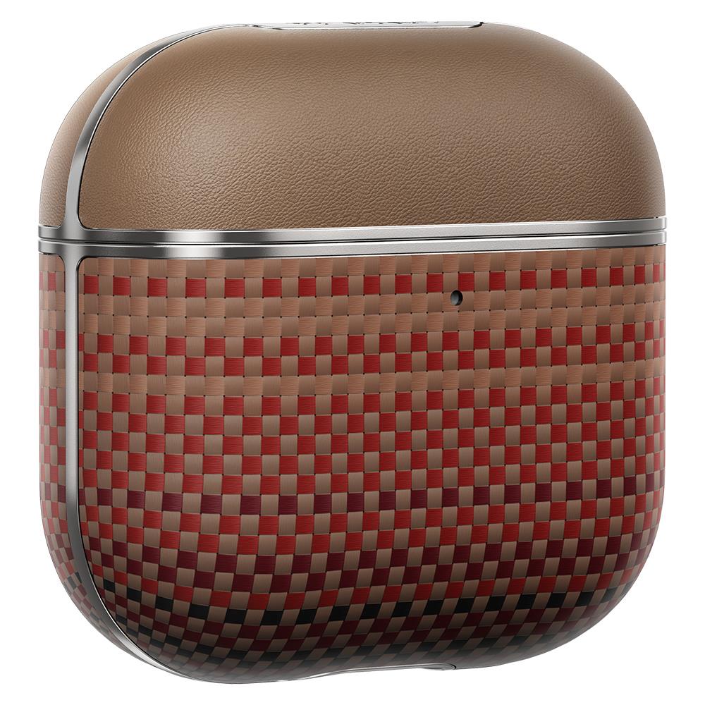 Apple Airpods Pro 2 Kılıf Aramid Fiber Pitaka Tactile Woven Sunset-Moonrise Serisi Sunset Kapak