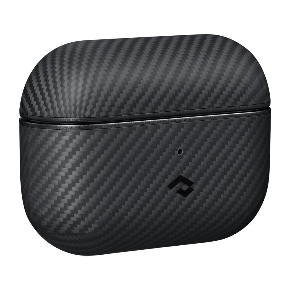 Apple Airpods Pro Kılıf M-safe Şarj Özellikli 600D Aramid Fiber Pitaka Classic Serisi Black-Grey Twill Kılıf